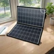 Портативна складна сонячна батарея 45W з USB та DC виходом, туристична solar panel для павербанка та гаджетів, переносний модуль 3 секції 15W з чохлом для дому та подорожей, SPSPE-45 - зображення 1