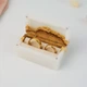 Деревянная коробочка шкатулка для свадебных обручальных колец из эпоксидной смолы на свадьбу Unity 80х40х40 мм White для двух колец - изображение 6