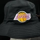 Черная панама Mitchell & Ness Los Angeles Lakers Black Bucket BUCKFH21HW016-LALBLCK - изображение 2