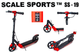 Двухколесный самокат Scale Sports SS-19 Черно-Красный с ручным тормозом — городской самокат с большими колесами и прочной рамой - изображение 2