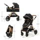 Коляска Kinderkraft 3 в 1 Esme Pro Pure Black (KSESME00BLK300N) (5902533929351) Kinderkraft 5902533929351 1039287 - зображення 2