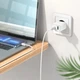 Сетевое зарядное устройство Hoco C80A Plus Rapido 20W USB-A + USB-C с кабелем Type-C to Lightning 1м White (6931474779892) - изображение 6