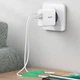 Мережевий зарядний пристрій UGREEN CD170 38W USB-C + USB-A PD QC EU White (UGR-60468) - зображення 4