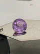 Натуральный аметист 13.0 мм 6.3 ct высота огранка круг Мадагаскар - изображение 5