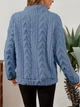 Женский плюшевый свитер на молнии SletHavie, голубой, размер 2XL-3XL - изображение 3