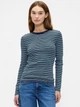 Лонгслив длинный женский GAP 619753379 S Синий/Зеленый (1159858663) - изображение 5