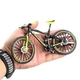 Фингербайк RESTEQ, Металлический finger bike, Мини горный фингербайк, уменьшенная модель велосипеда 1:10 - изображение 1