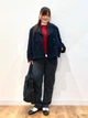 Пальто осеннее короткое женское Uniqlo 599644222 2XL Синее (1159858652) - изображение 6