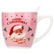 Подарункова новорічна чашка з ложкою Merry Christmas 175 мл 11х8 см 19150-003 рожева - зображення 2
