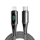 Кабель ESSAGER LED Digital Display USB-C to Lightning PD 20W 3A 1m Black (EXCTL-YD01) - изображение 1