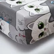 Простирадло на резинці Moon&Star Furry Friends Бязь Gold Люкс 120х190х25 см (MS-850002207) - зображення 1