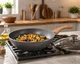 Сковорода WOK Benson BN-490 30 см з кришкою, мармурове антипригарне покриття, індукційна, кований алюміній, вок пательня для всіх плит - изображение 4