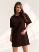 Платье ISSA PLUS 15620 XXL темно-коричневое (issa2007682813360) - изображение 4