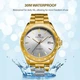 Наручний годинник Forsining 8294 Gold-White Steel Елегантний - зображення 3