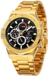 Наручные часы Forsining 6914 Gold-Black Steel Сдержанный - изображение 1