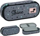 Пенал шкільний Kite Shine 22x8.5x4.5 см Сірий (K26-599-11) - зображення 5
