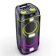 Портативная колонка ZXX с караоке и 2 микрофонами, Bluetooth, TWS, FM, USB, мощный бас, LED подсветка - изображение 4