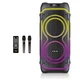 Портативная колонка ZXX с караоке и 2 микрофонами, Bluetooth, TWS, FM, USB, мощный бас, LED подсветка - изображение 7