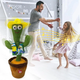 Танцующий кактус, свето - музыкальная игрушках, Dancing Cactus TikTok кактус в вазоне 34 см - изображение 5