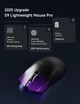 Ігрова бездротова мишка EWEADN S9 Pro /Три режими підключення / Сенсор PAW3395 / 26000 DPI / Purple - зображення 8