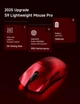 Ігрова бездротова мишка EWEADN S9 Pro /Три режими підключення / Сенсор PAW3395 / 26000 DPI / Red - зображення 8