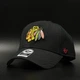Чорна кепка 47 Brand NHL Chicago Blackhawks MVP Snapback H-MVP04WBV-BKA - зображення 1