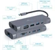 Док-станція Cablexpert USB-C 7-в-1 (A-CM-COMBO7-01) ( Сірий ) 31285 - изображение 7