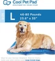 Нетоксичный охлаждающий коврик The Green Pet Shop Cool Pet Pad 60 см х 90 см для собак весом 21 кг - 36 кг - изображение 3