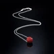 Серебряное колье с красным кораллом 40 см - изображение 1