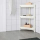 Кутова полиця ІКЕА VESKEN 33х33х71 см білий (70471092) - изображение 5