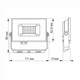 LED прожектор TITANUM TLF106 10W 6000K - изображение 3