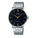Чоловічий годинник Casio MTP-VT01D-1B з чорним циферблатом - изображение 1