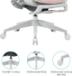 Кресло компьютерное офисное эргономичное OfficePro Elite OC950GLP Gray/Light Pink - изображение 12