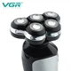 Электробритва аккумуляторная подзарядка от USB VGR V-385, электрическая мужская бритва для лица с плавающими головками - изображение 6