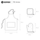 Набір для кухні Sonex Flora Прихватка 20x20 см + Рукавичка 30x18 см + Фартух 64x82 см (SO102480) - изображение 8