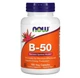 B-50 комплекс витаминов группы В NOW Foods 100 растительных капсул - изображение 1