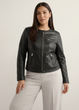 OCHNIK Жіноча шкіряна куртка PLUS SIZE KURDS-0154L-99 XL чорна - изображение 3
