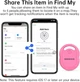 Набор смарт-трекеров CHZHVA (4 шт) для Apple Find My (всего для iOS) поисковые брелки для ключей и багажа.Bluetooth-лакатор - изображение 4