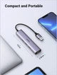 Адаптер UGREEN 60554, Space Grey, 5-в-1 USB-Ethernet, 3хUSB 3.0, Gigabit RJ45, USB-C питания, Plug & Play - изображение 9