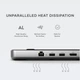 Док-станция Satechi Dual USB-C Docking Station & Stand (Dual 4K HDMI+DisplayPort,75WPD, 2×USB-C Data, 2×USB-A, слот SSD - изображение 5