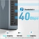 Док станція Acer ODK490 Thunderbolt 4 USB-C 16в1 40Gb USB3.2 Ethernet 2,5Гбіт HDMI 4K60гц 160вт - зображення 3