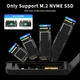 Корпус для m2 FIDECO nvme ssd usb 32 gen 2 10gbps usb c sandwich стиль безінструментальна установка m, m-b key чорний - зображення 2