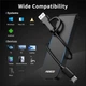 Корпус для m2 FIDECO nvme ssd usb 32 gen 2 10gbps usb c sandwich стиль безінструментальна установка m, m-b key чорний - зображення 8