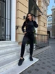 Жіночий спортивний велюровий костюм (худі+штани) Uaclothes 46-48 Чорний (like37609-180411350) - изображение 1