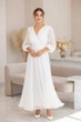 Шифонова біла сукня FashionYouWant XL білий 43247457 - зображення 2