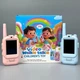 Детская рация видео рация для детей комплект 2 шт видеоняня с камерой для игры в прятки интерактивная игрушка с экраном аккумуляторная беспроводная до 300м голосовые эффекты зарядка дисплей 2.0 USB Type-C аккумулятор 750 mAh KLODY KD-300V Duo голубой - изображение 6
