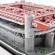 Стадион Сан-Сиро. Огромные 3D пазлы "Stadіo san siro" Трехмерный конструктор-головоломка - изображение 1