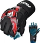 Тренувальні рукавиці RDX GRAPPLING GLOVES NEW AURA F17 Чорний, Червоний L (GGR-F17BR L) - изображение 5