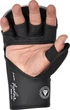 Рукавиці для ММА RDX GRAPPLING GLOVES SHOOTER IMMAF-1 Чорний, Червоний XL (GSR-IMF-1R XL) - изображение 5