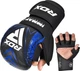 Рукавиці для ММА RDX GRAPPLING GLOVES SHOOTER IMMAF-1 Чорний, Синій L (GSR-IMF-1U L) - изображение 5